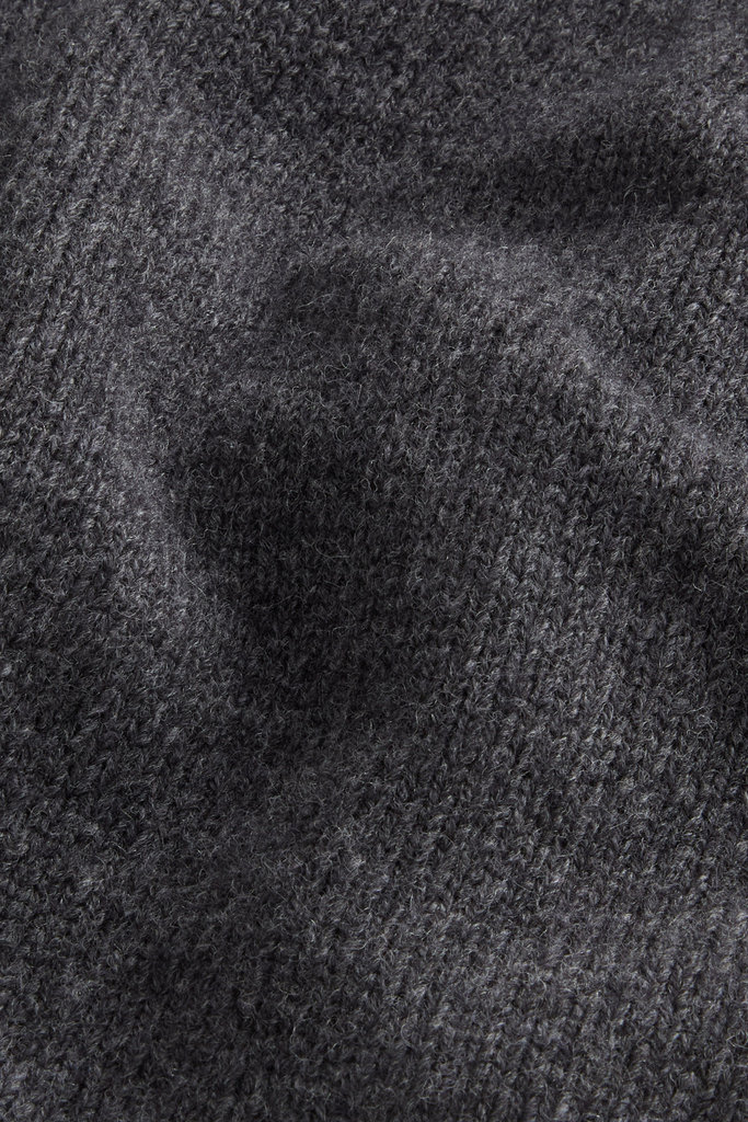 LAMBSWOOL FULL-ZIP HOODIE GG8 Gray photo 6 | Woolrich