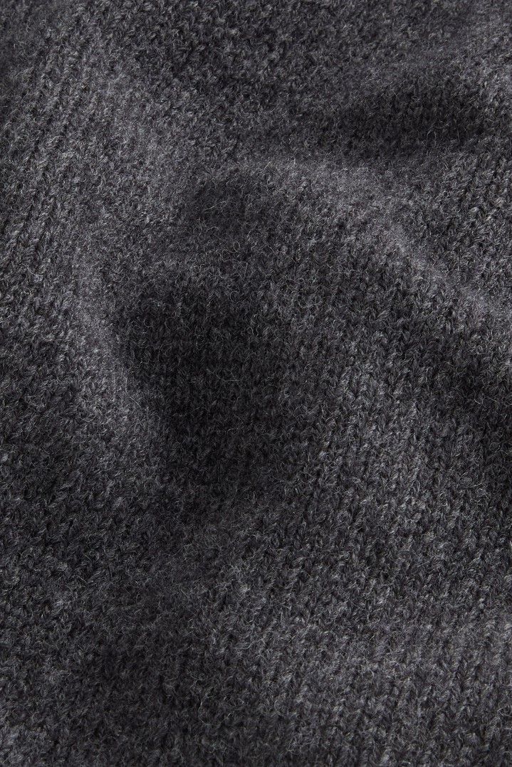 LAMBSWOOL FULL-ZIP HOODIE GG8 Gray photo 6 | Woolrich
