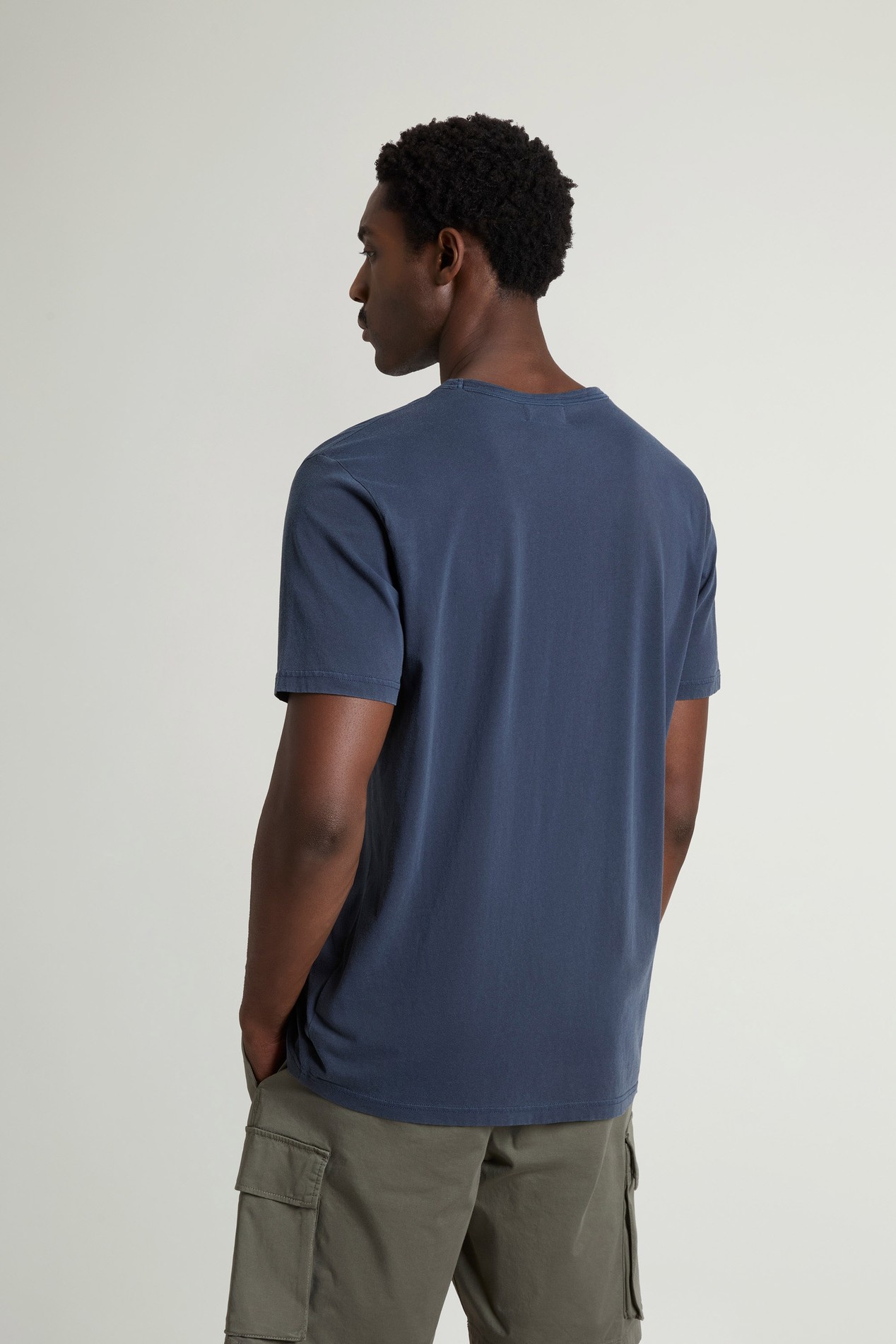LIGHT GD T-SHIRT Blau photo 3 | Woolrich