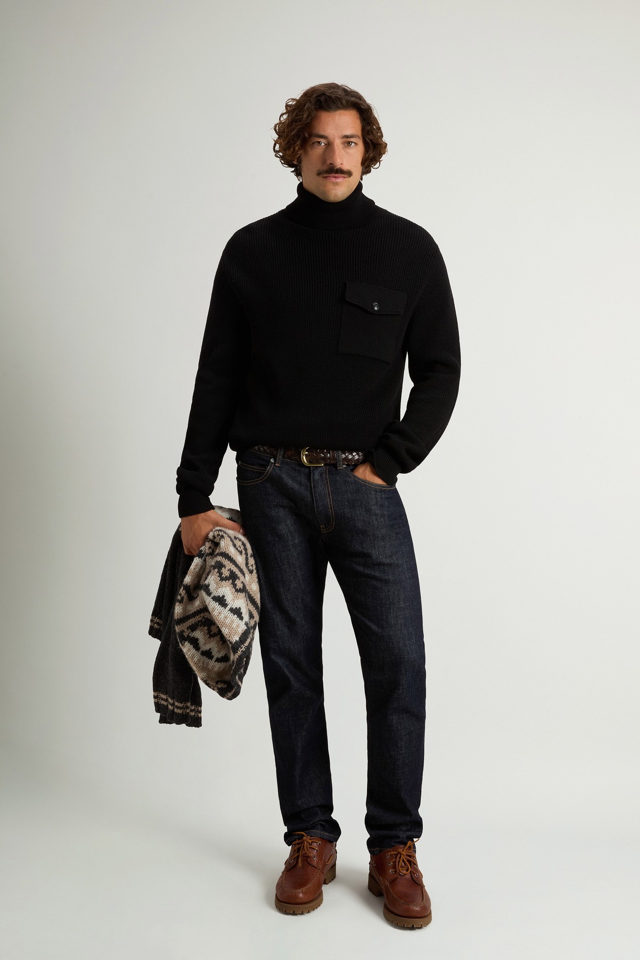 Coltrui van zuivere Merino-scheerwol Zwart photo 2 | Woolrich