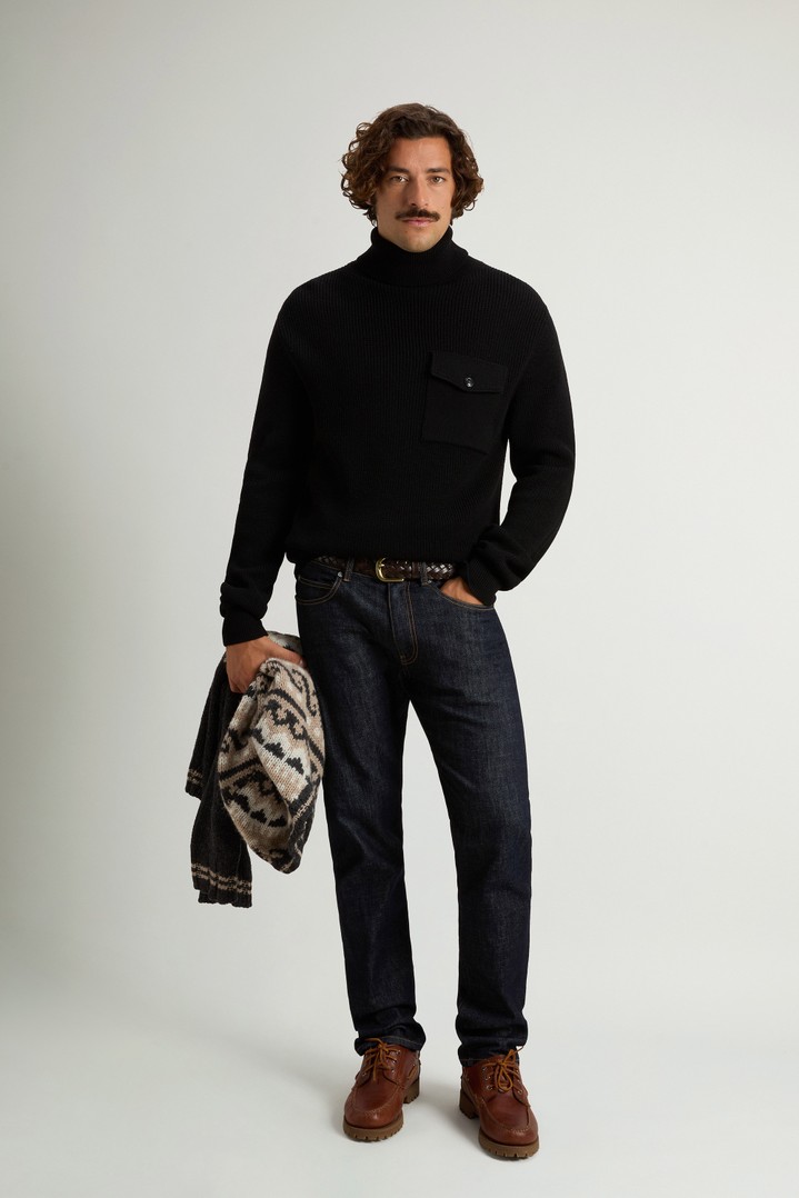 Coltrui van zuivere Merino-scheerwol Zwart photo 2 | Woolrich