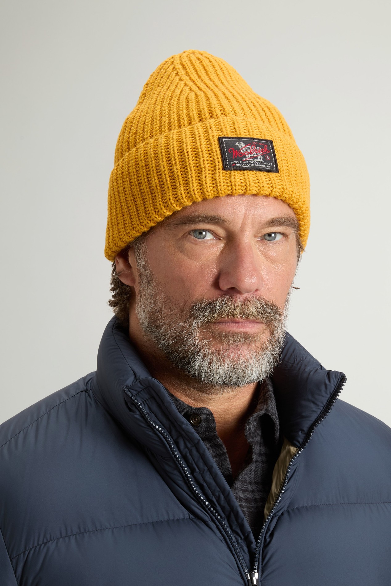 WM PATCH BEANIE Yellow photo 1 | Woolrich