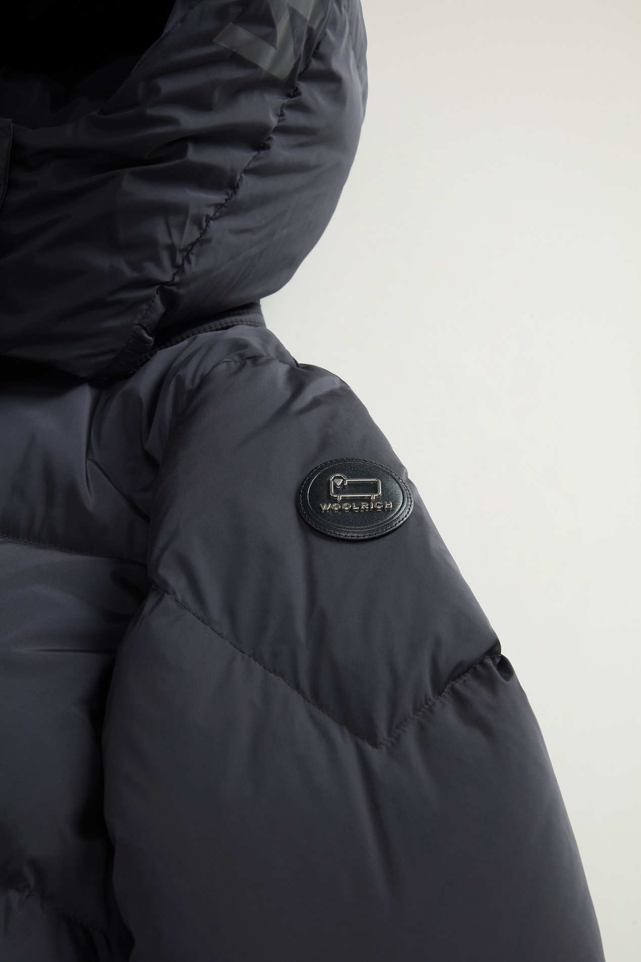 Aurora Long Parka in Stretch Nylon Black photo 7 | Woolrich