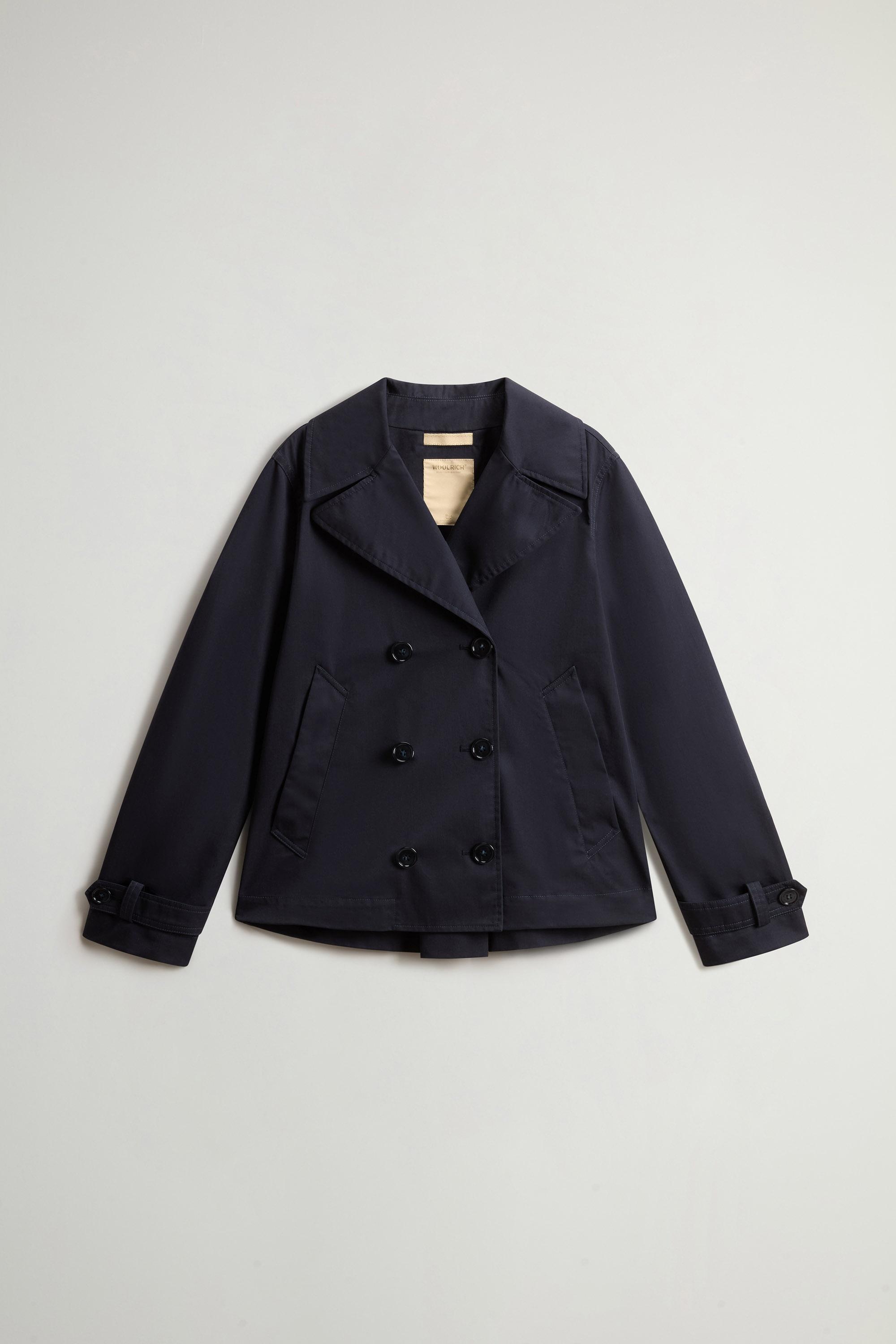 TECH COTTON PEACOAT Blue photo 5 | Woolrich