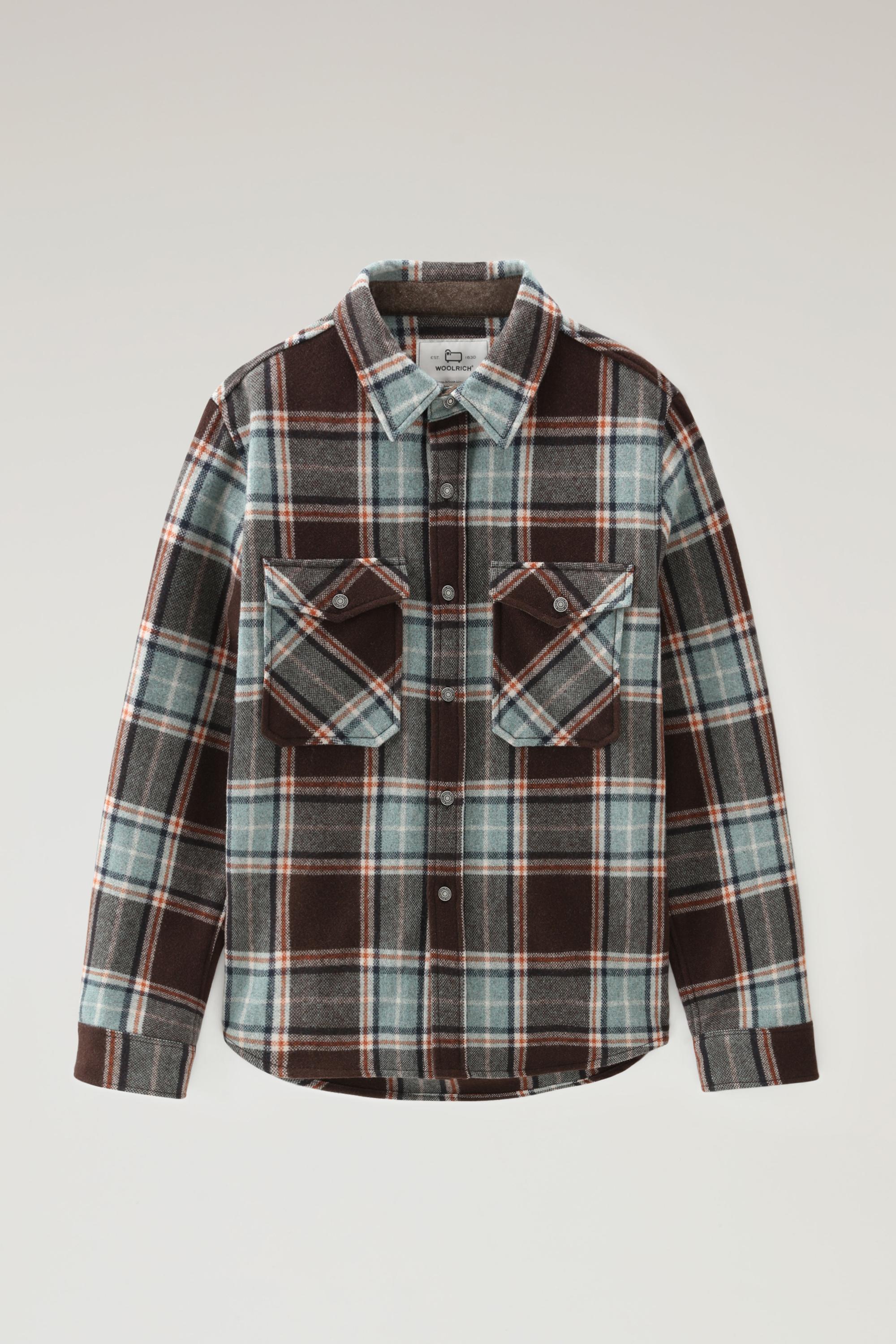 Alaskan Check Overshirt in Recycled Italian Wool Blend Multicolor photo 1 | Woolrich