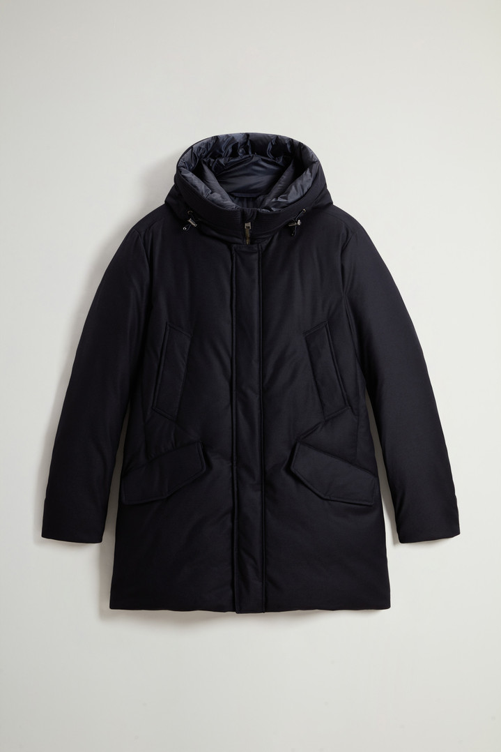 Parka in Italian Wool and Silk Blend Crafted with a Loro Piana Fabric Blue photo 1 | Woolrich