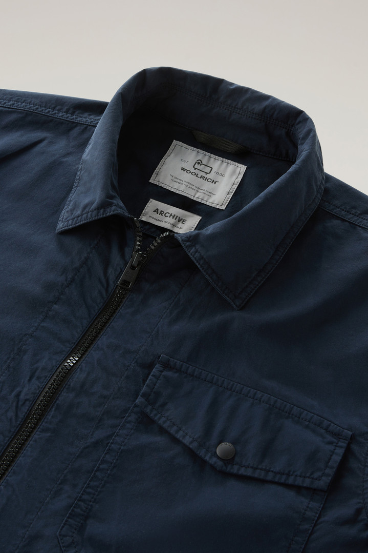Garment-Dyed Overshirt in Pure Cotton Blue photo 2 | Woolrich