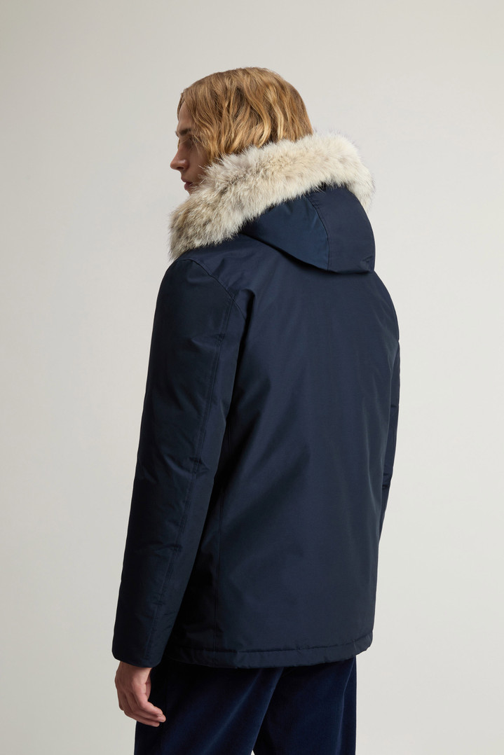 Arctic Anorak in Ramar Cloth with Detachable Fur Blue photo 3 | Woolrich