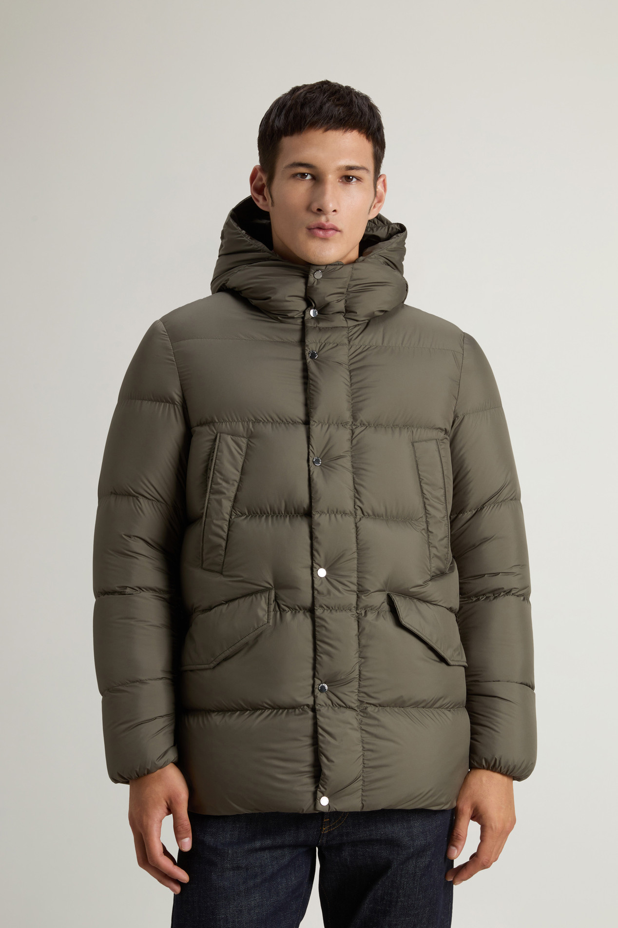 Cloud Parka in Microfiber Green photo 1 | Woolrich