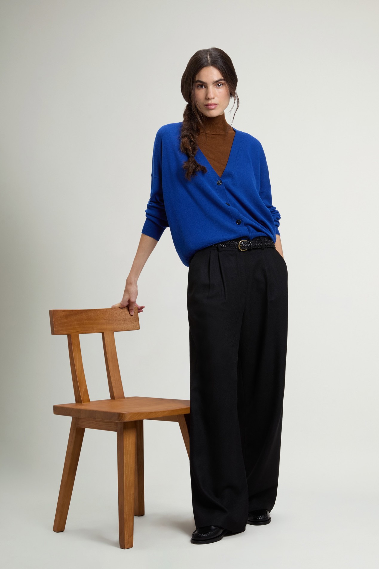 Cardigan in Pure Merino Virgin Wool Blue photo 2 | Woolrich