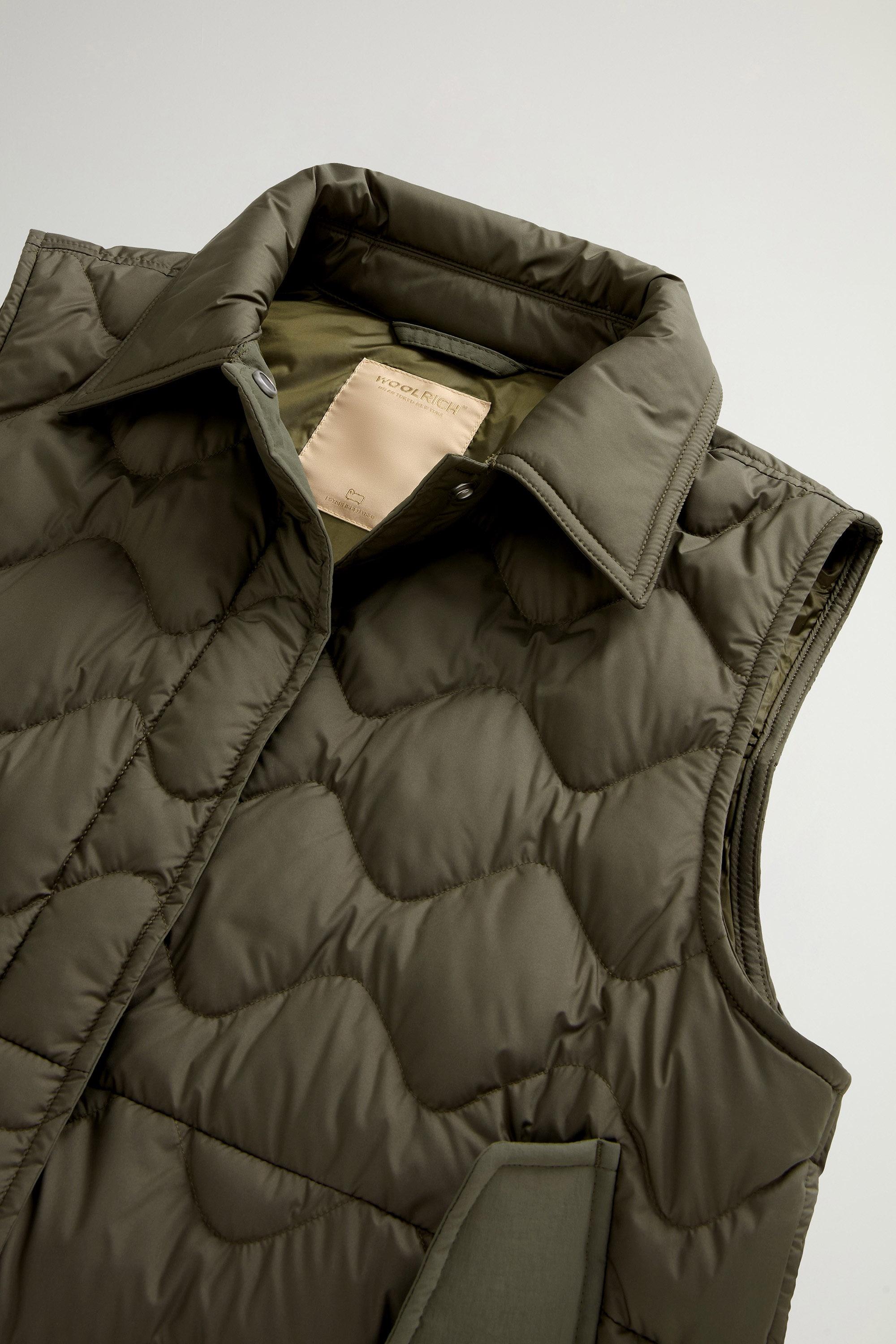 Quilted Microfiber Heritage Vest Green photo 6 | Woolrich