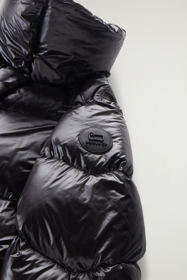 Aliquippa Down Jacket in Glossy Nylon Black photo 3 | Woolrich