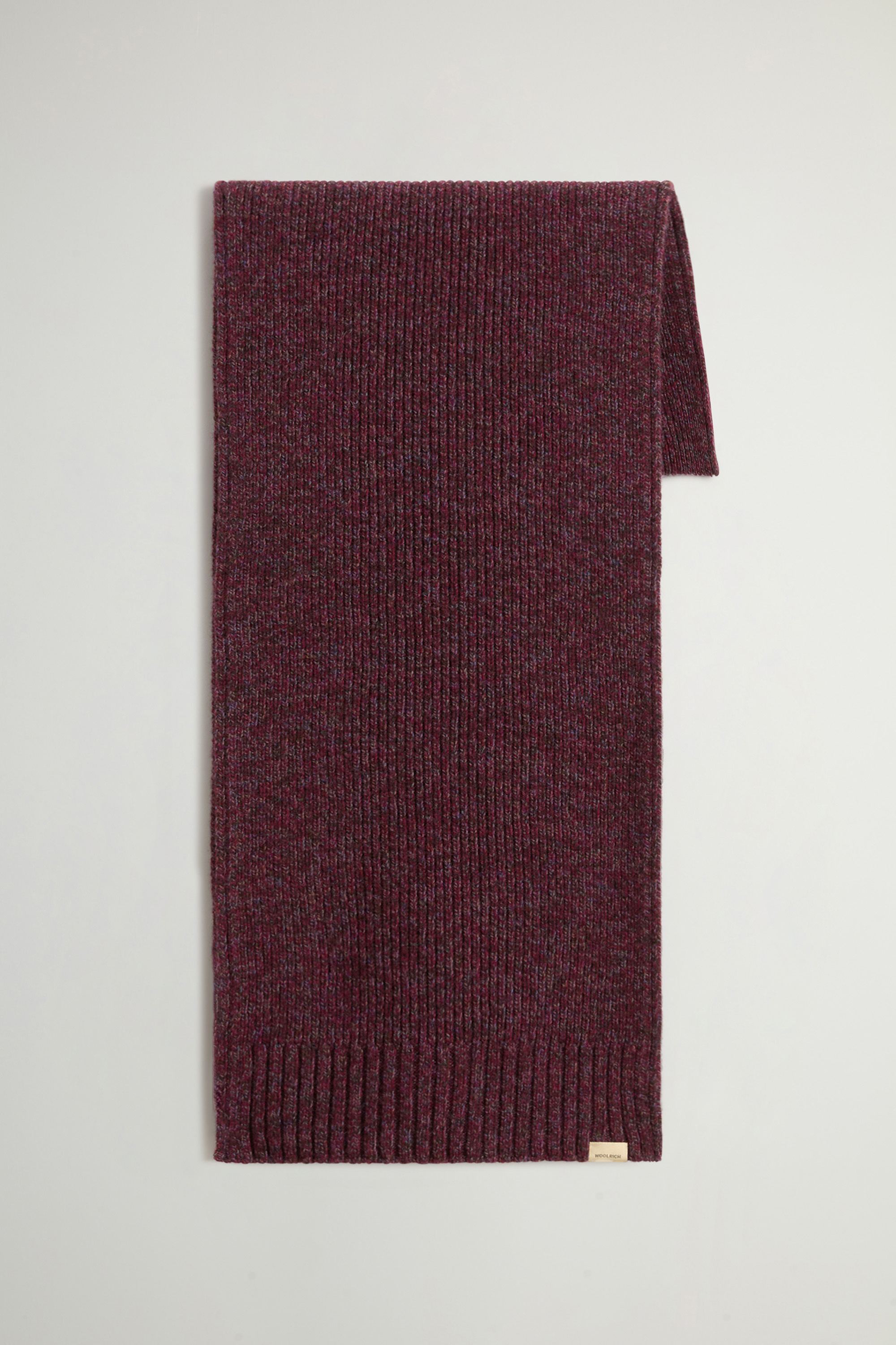 Pure Wool Mouliné Scarf Burgundy photo 1 | Woolrich