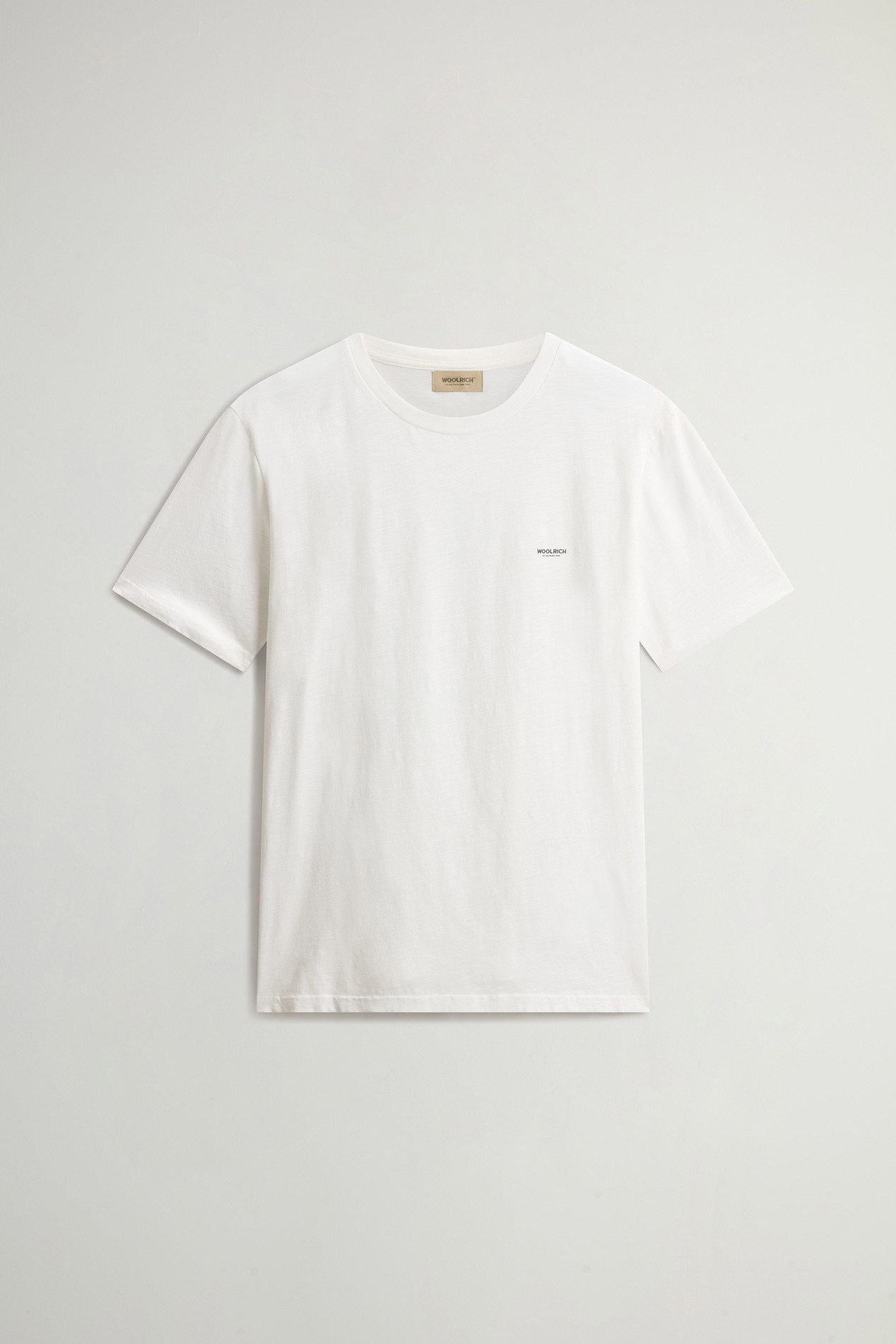 SLUB LOGO T-SHIRT Blanc photo 5 | Woolrich