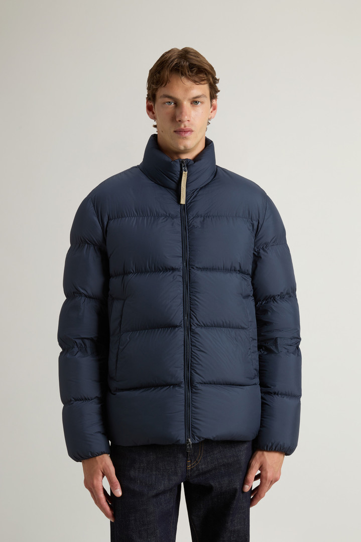 Cloud Down Jacket in Microfiber Blue photo 1 | Woolrich