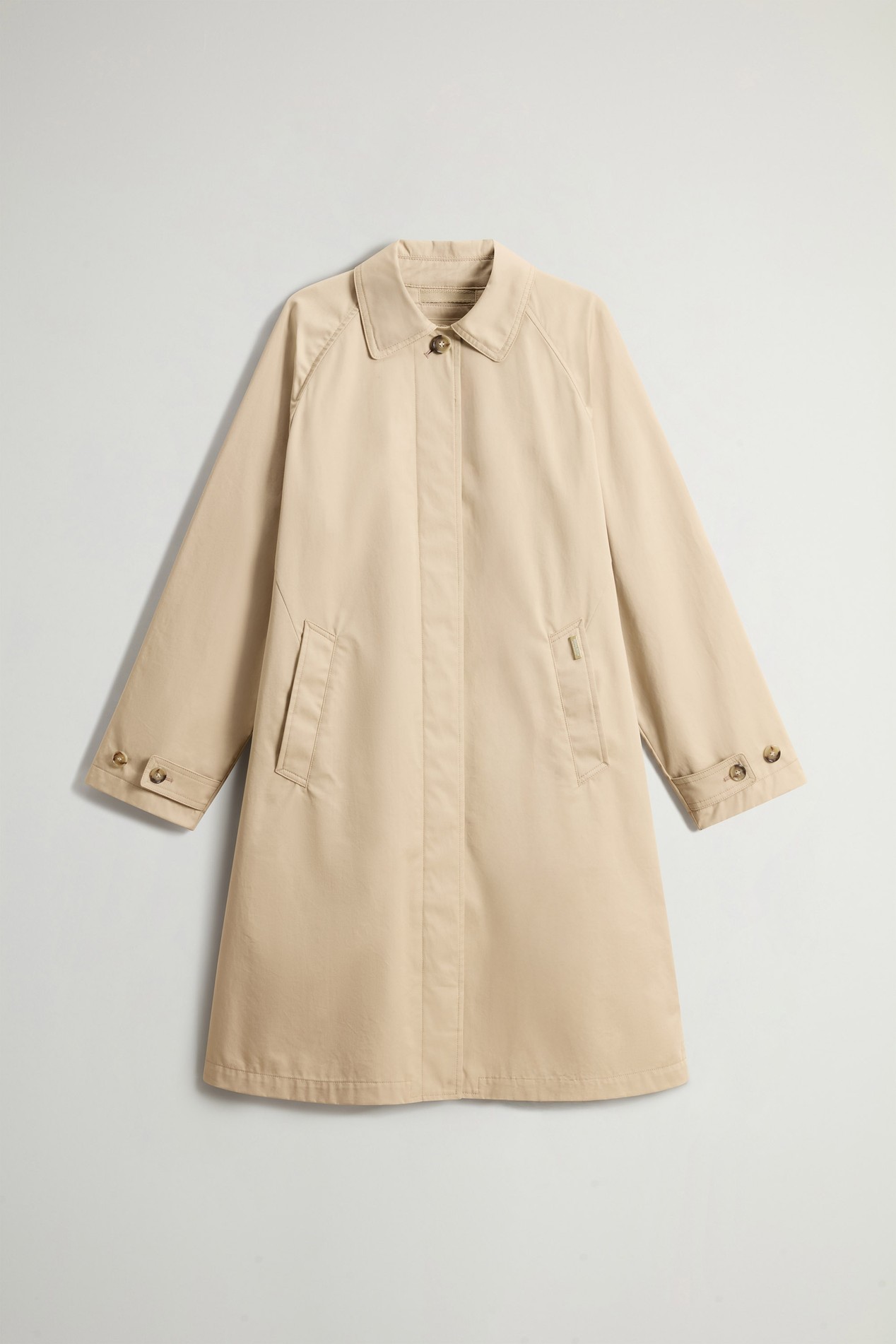 TECH COTTON COAT Beige photo 5 | Woolrich