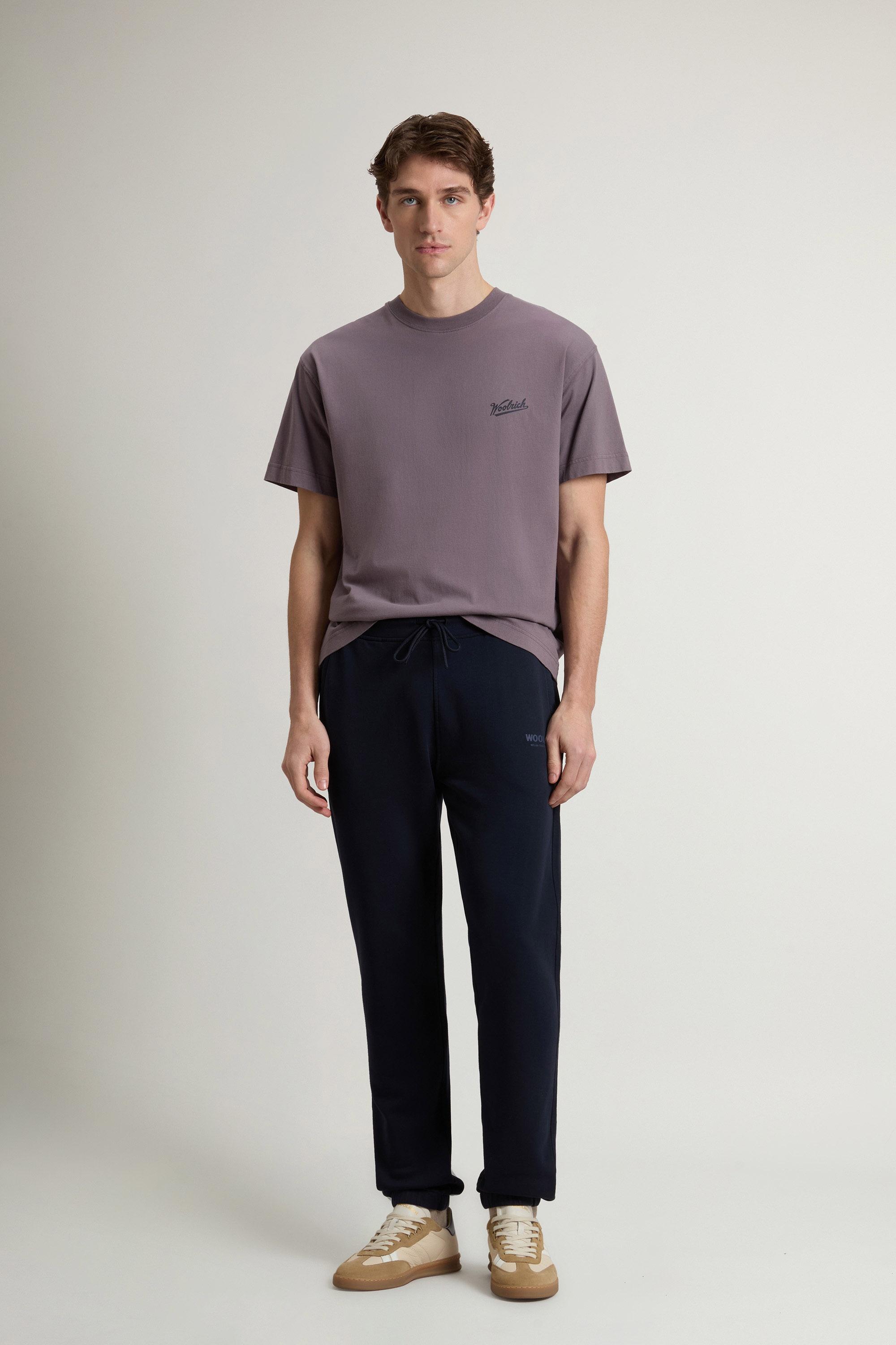 Pantalon de jogging en pur coton Bleu photo 1 | Woolrich