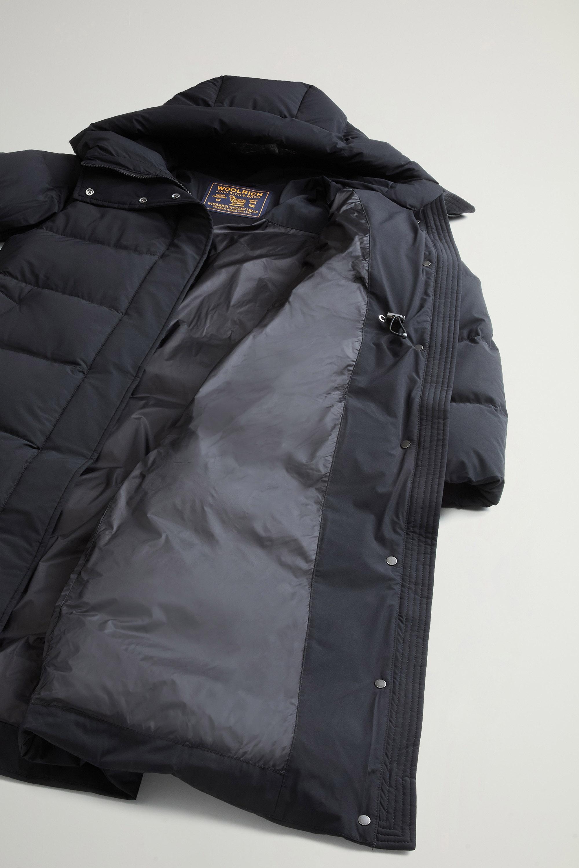 Madison Quilted Coat in Matte Stretch Nylon Black photo 8 | Woolrich