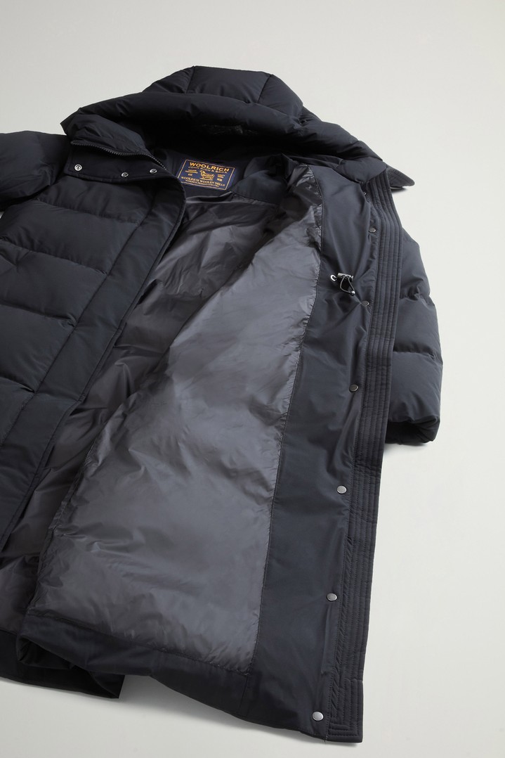 Madison Quilted Coat in Matte Stretch Nylon Black photo 8 | Woolrich