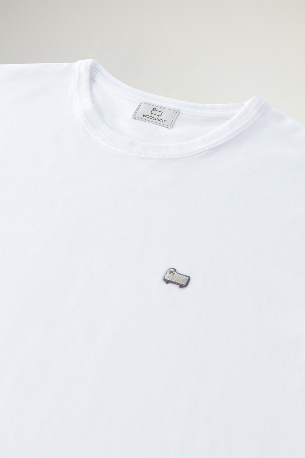 Pure Cotton Sheep T-shirt with Patch White photo 2 | Woolrich