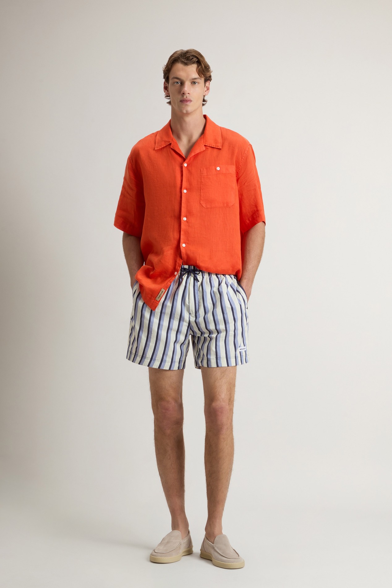PRINTED SWIM SHORTS Blue photo 1 | Woolrich