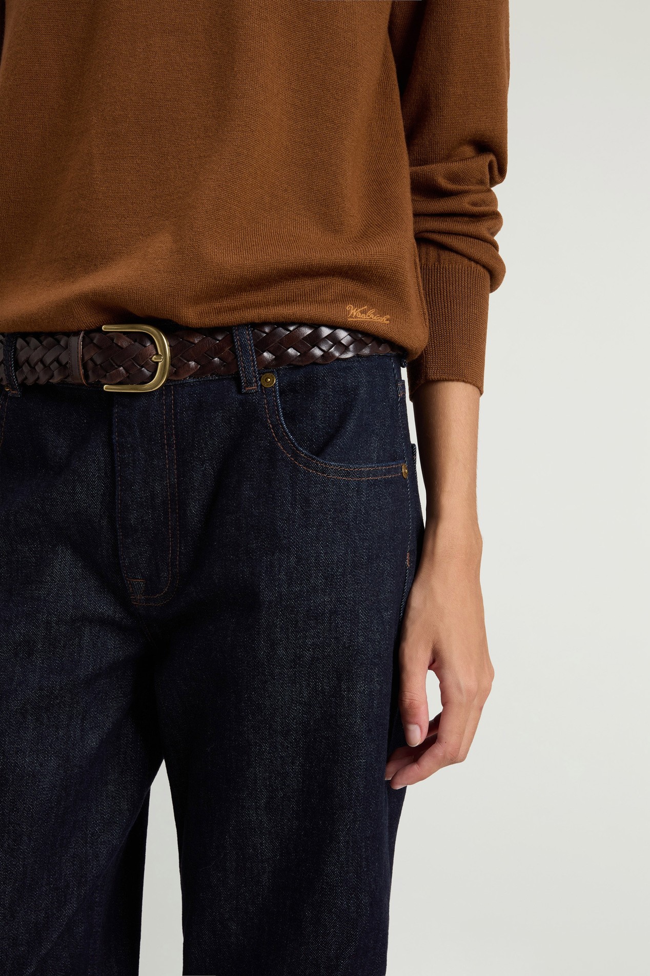 Sweater in Pure Merino Virgin Wool Brown photo 4 | Woolrich
