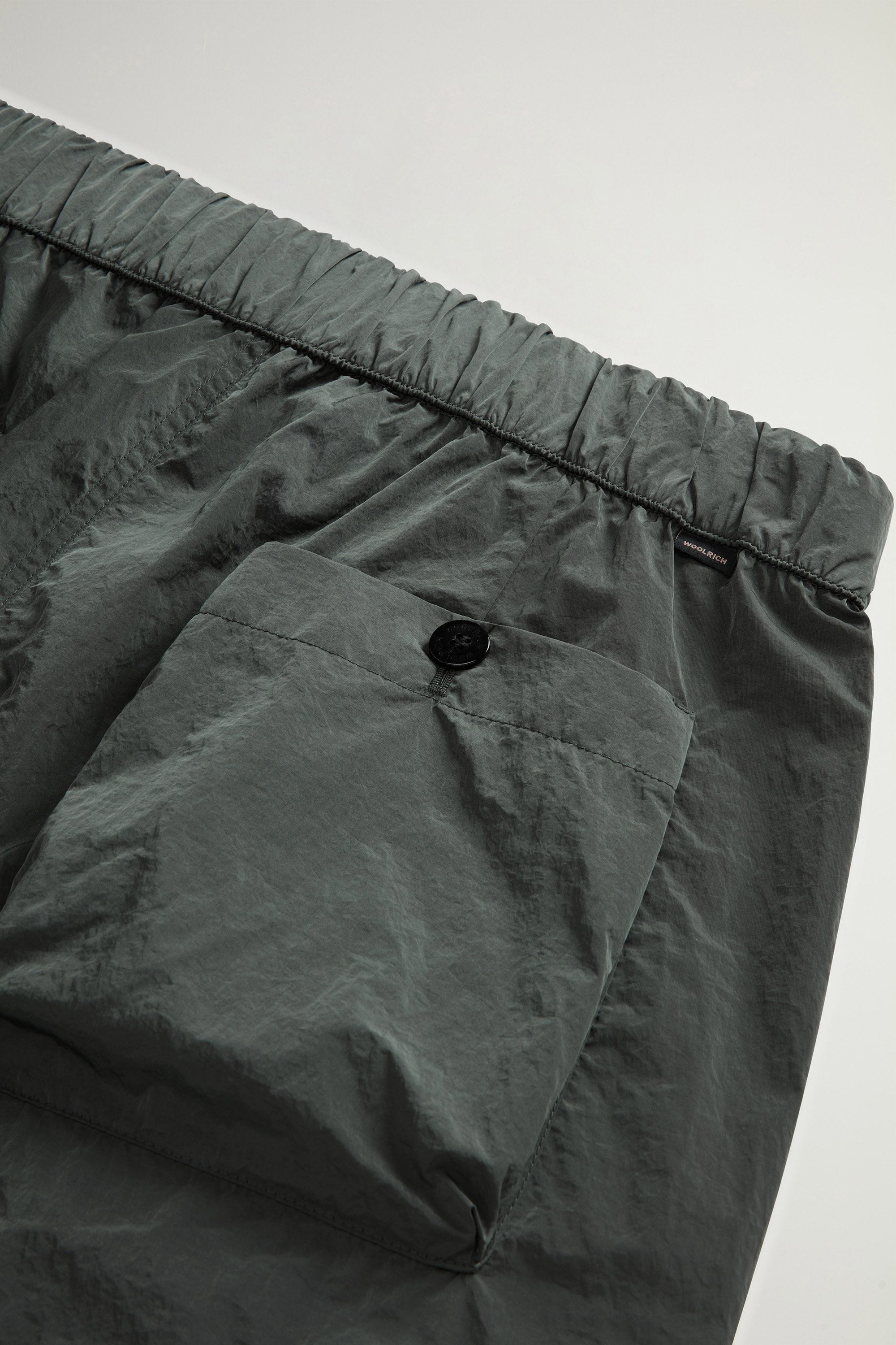 SHINY NYLON SHORTS Green photo 5 | Woolrich