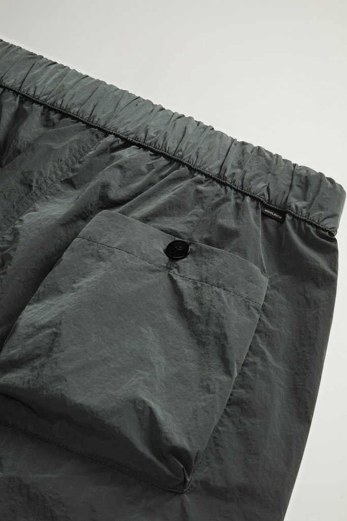 SHINY NYLON SHORTS Green photo 5 | Woolrich