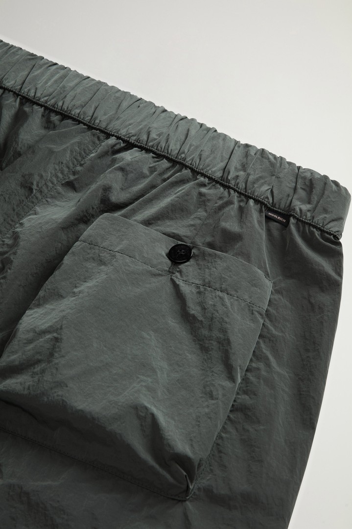 SHINY NYLON SHORTS Green photo 5 | Woolrich