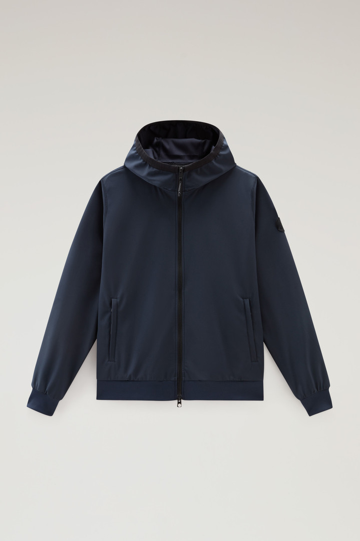 Softshell Hooded Sweatshirt Blue photo 1 | Woolrich