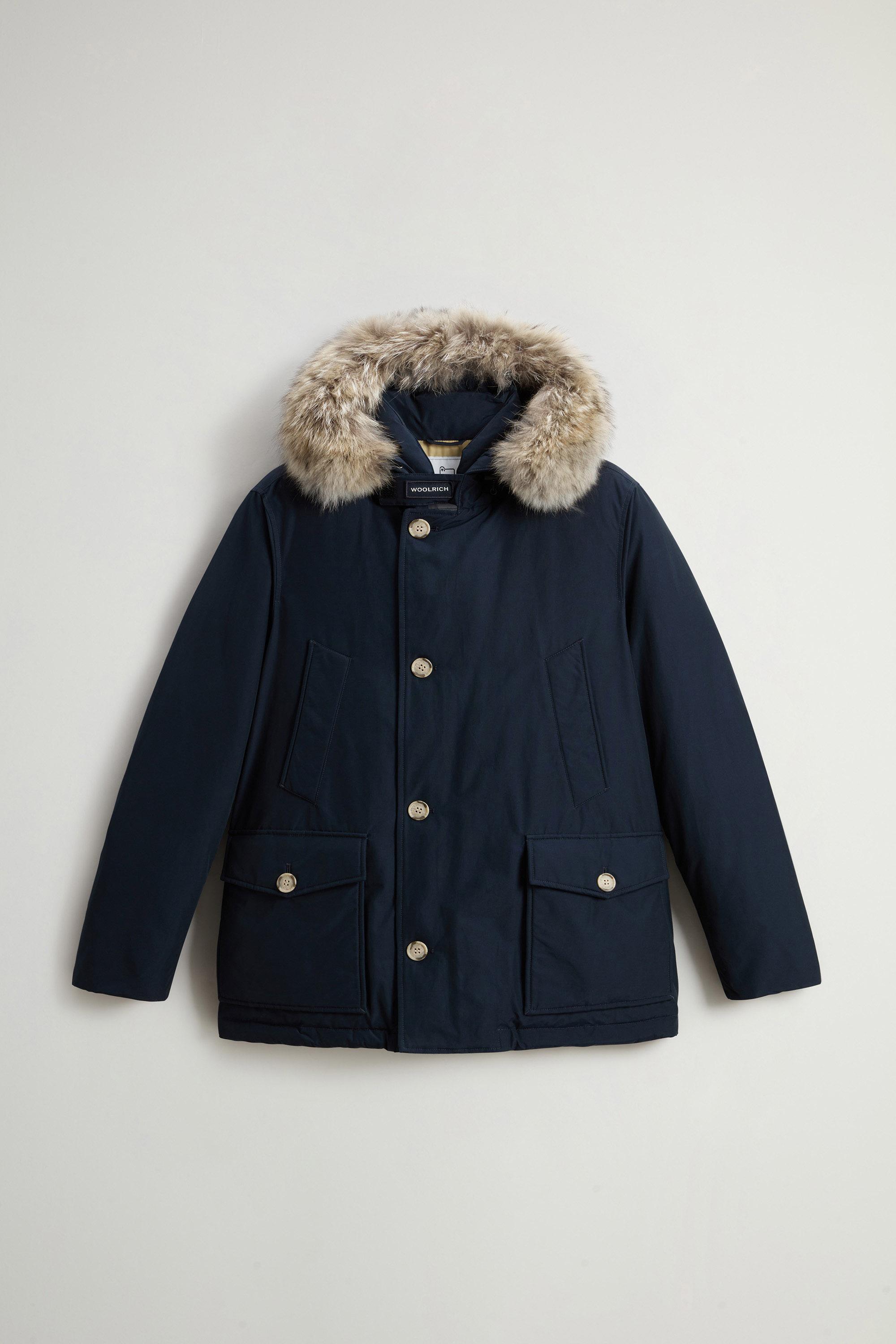 Arctic Anorak in Ramar Cloth with Detachable Fur Blue photo 5 | Woolrich