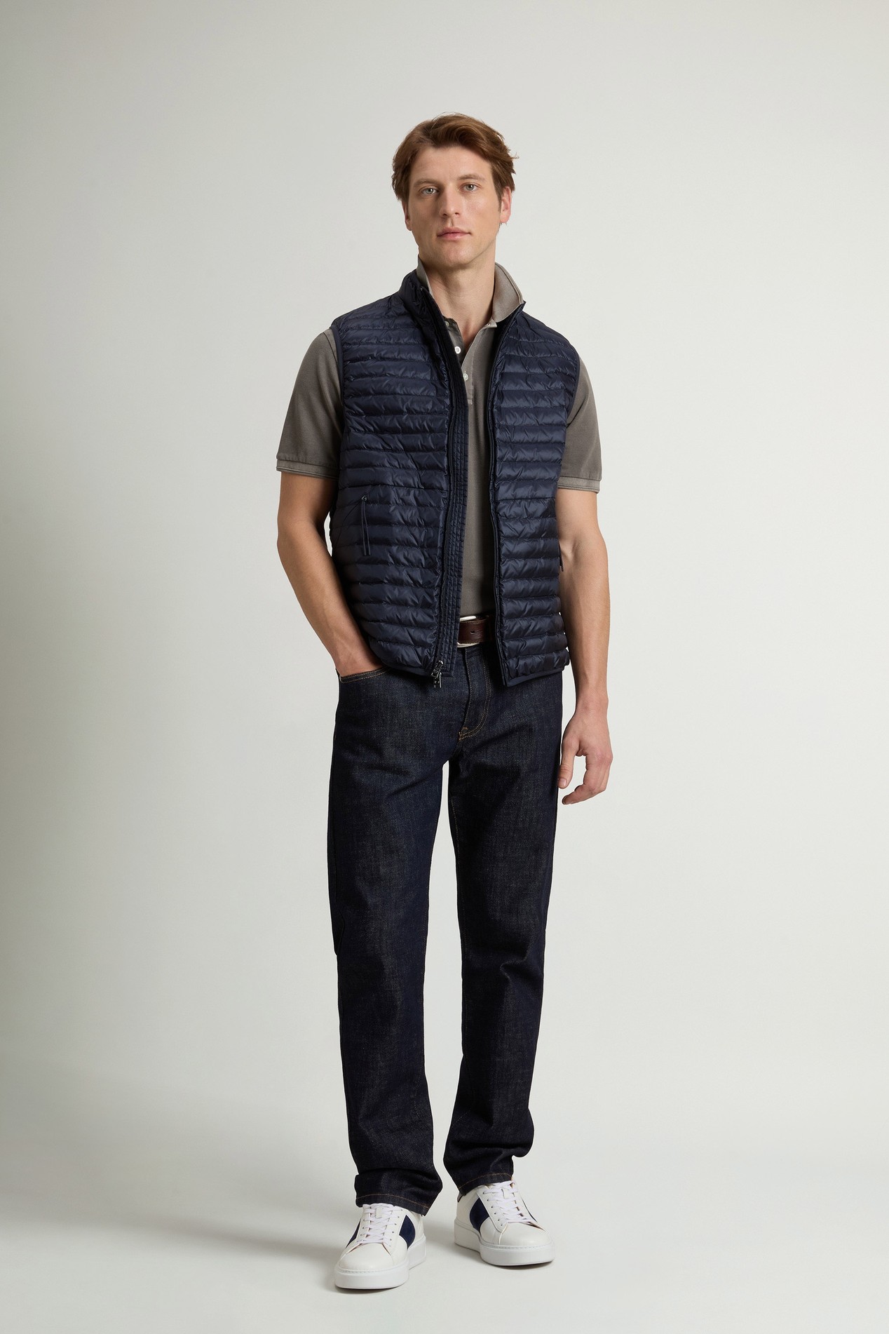 Allen Padded Vest in Ripstop Nylon Blue photo 2 | Woolrich
