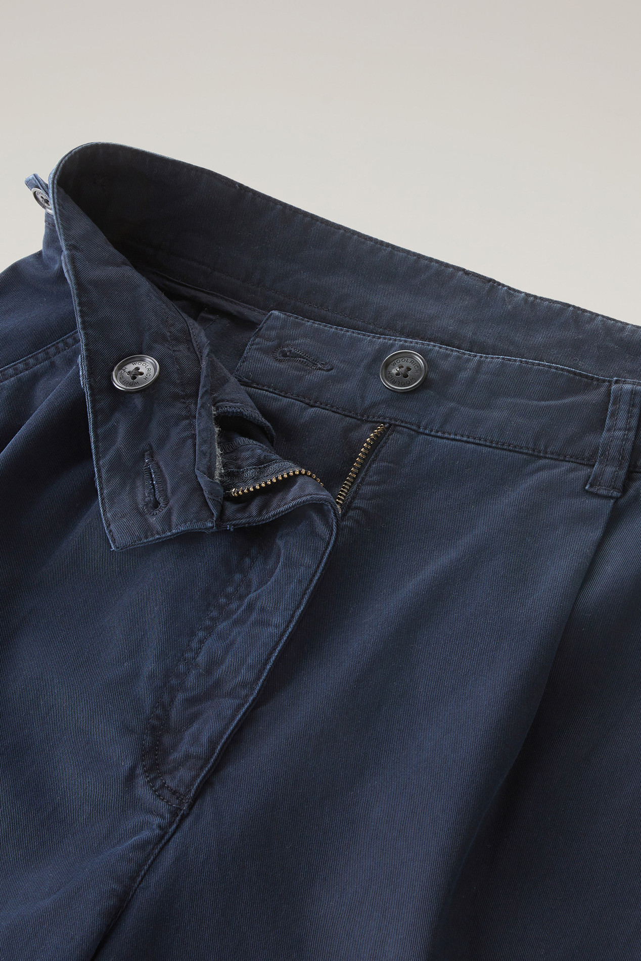 Garment-Dyed Chino Pants in Stretch Cotton Twill Blue photo 2 | Woolrich