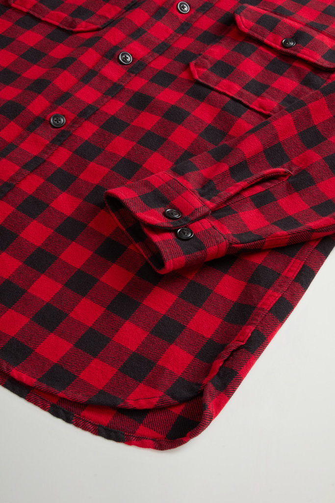 HEAVY COTTON SHIRT Rot photo 7 | Woolrich