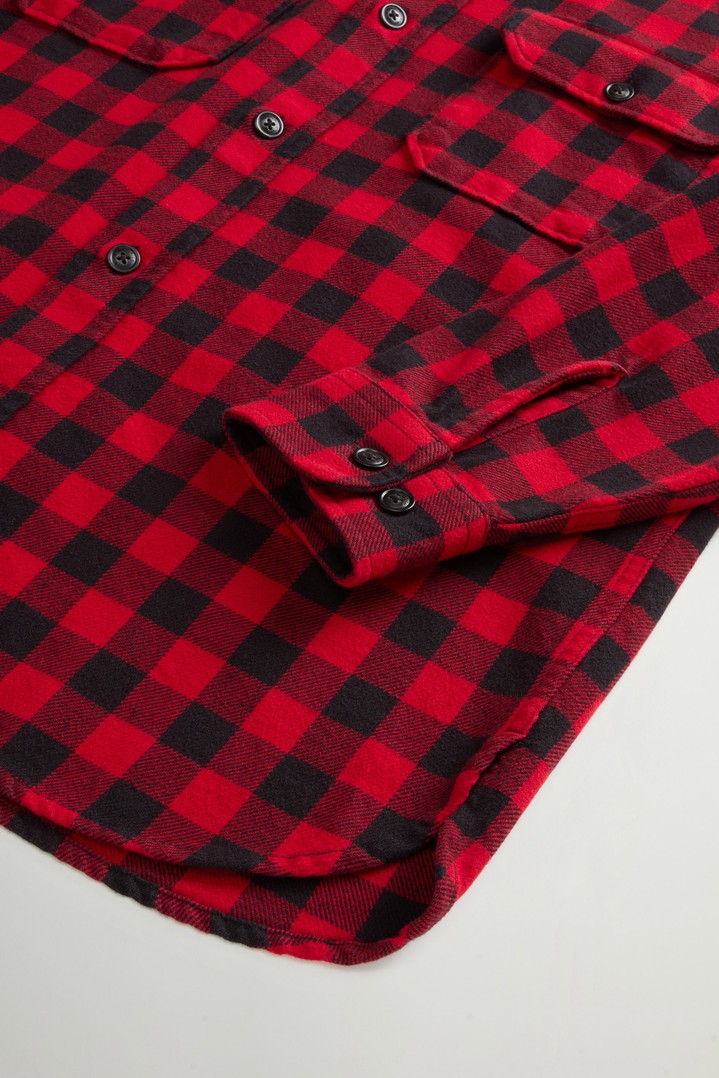 HEAVY COTTON SHIRT Rot photo 7 | Woolrich
