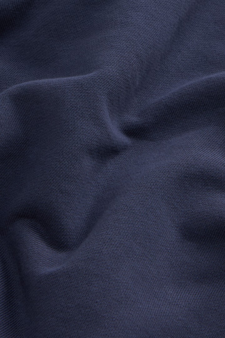 Garment-Dyed Hoodie in Pure Cotton Blue photo 2 | Woolrich