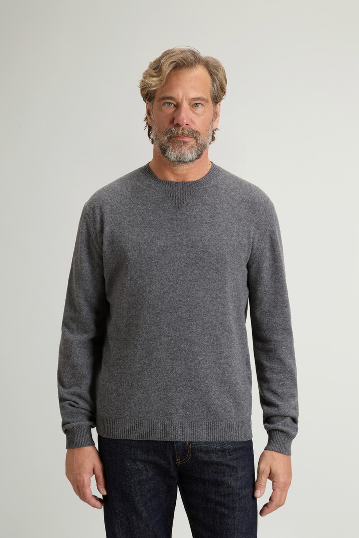 WOOL CASHMERE CREWNECK GG13 Gray photo 1 | Woolrich