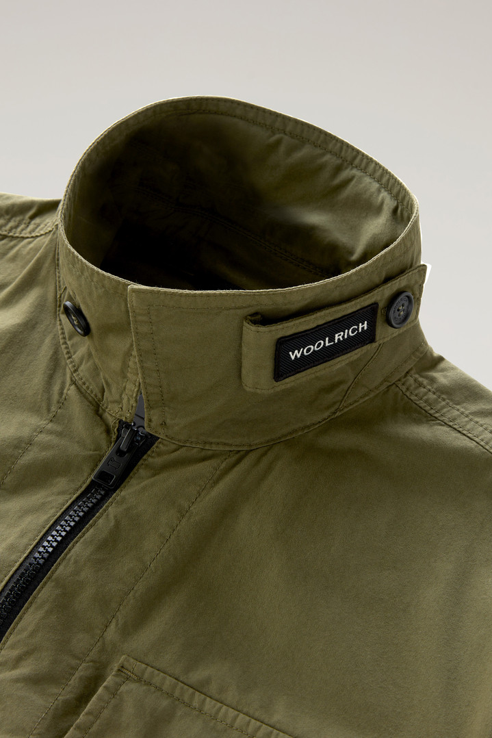 Garment-Dyed Overshirt in Pure Cotton Green photo 4 | Woolrich