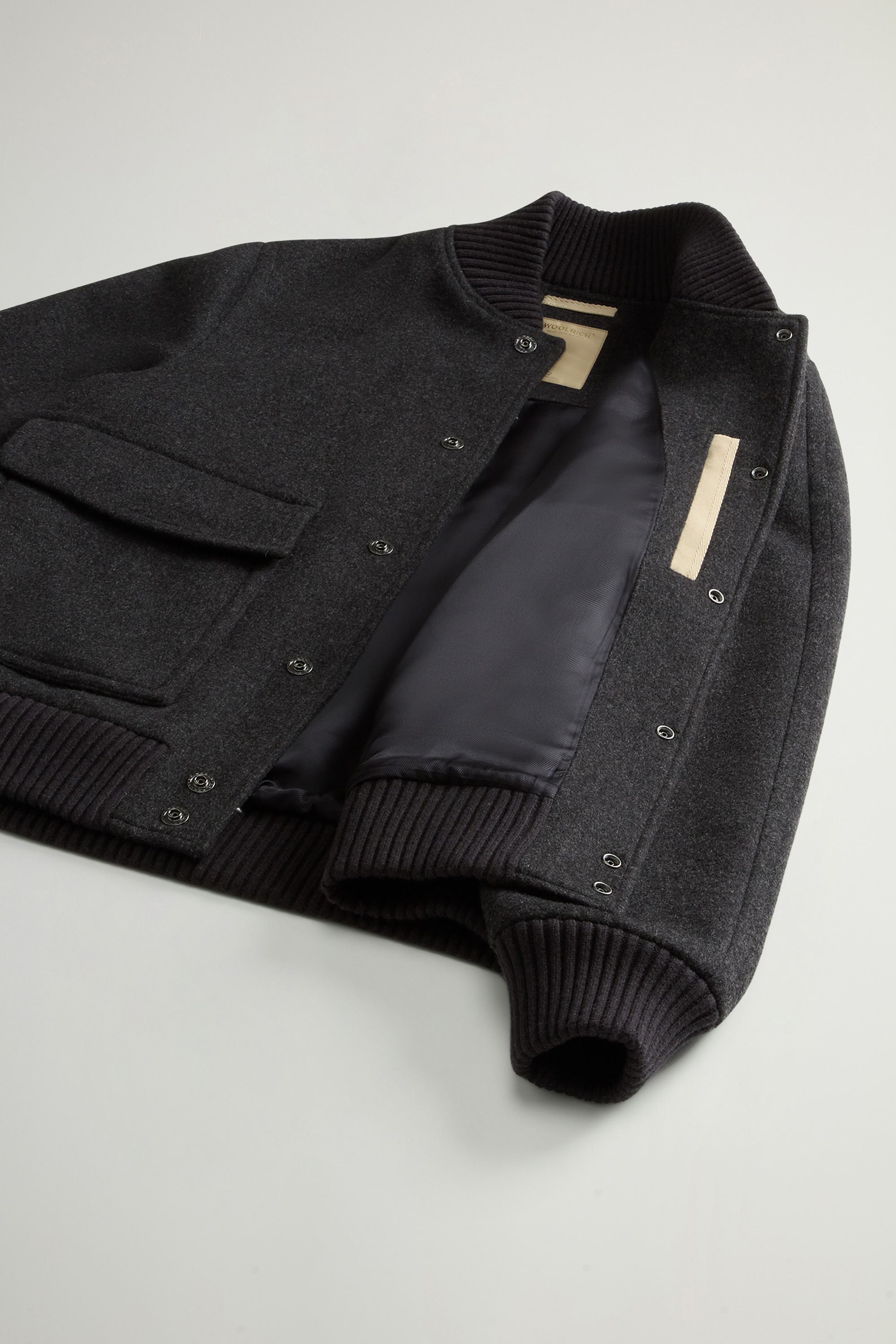 Miles Bomber Jacket in Wool Blend Gray photo 8 | Woolrich