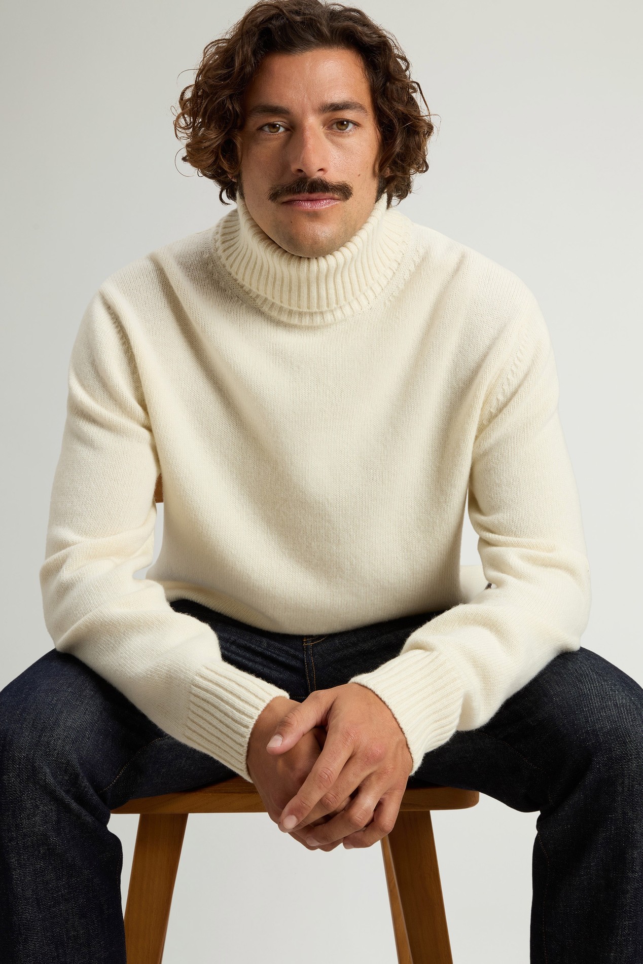 Turtleneck Sweater in Pure Virgin Wool White photo 4 | Woolrich