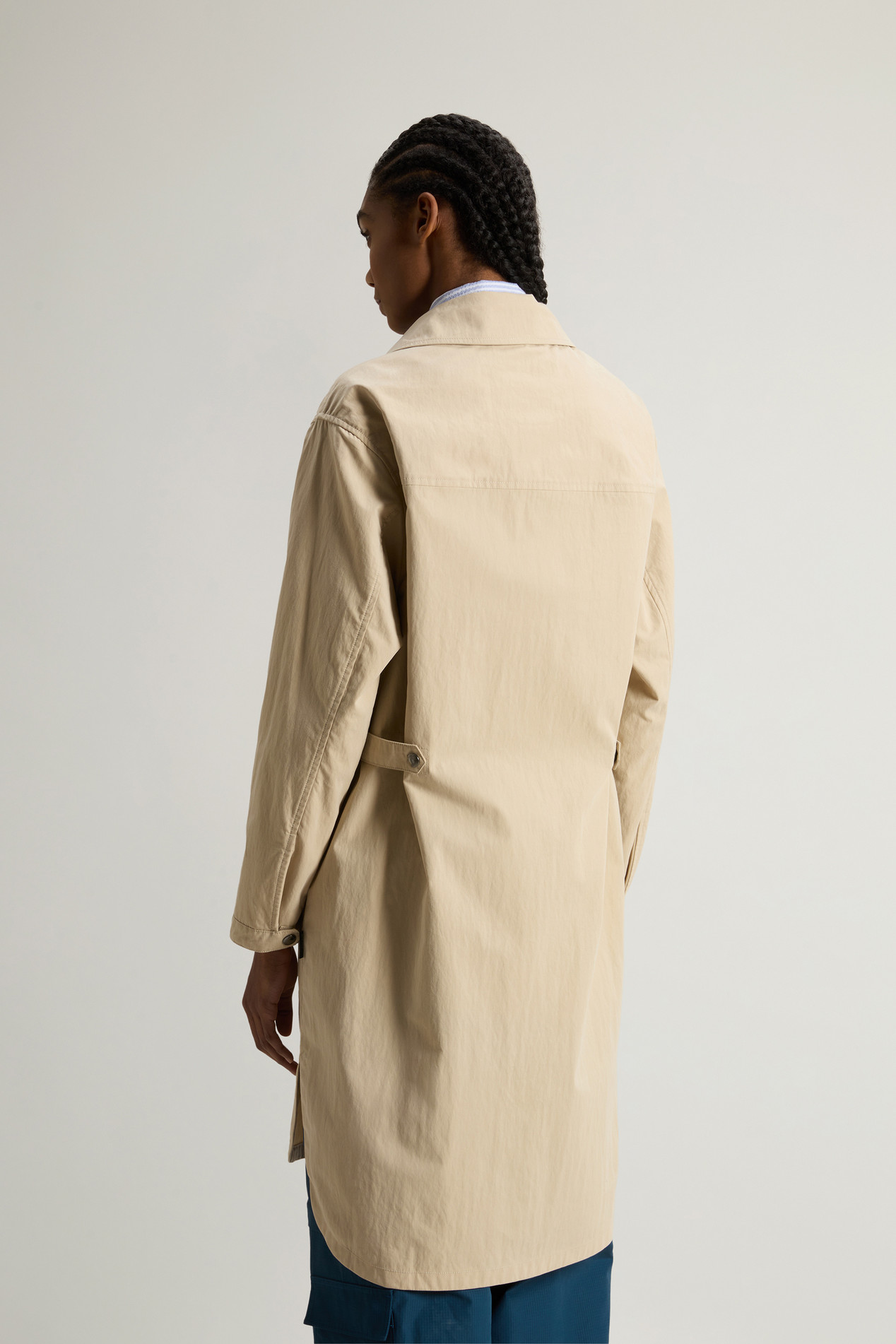 Overcoat in Limonta Cotton Blend Beige photo 3 | Woolrich