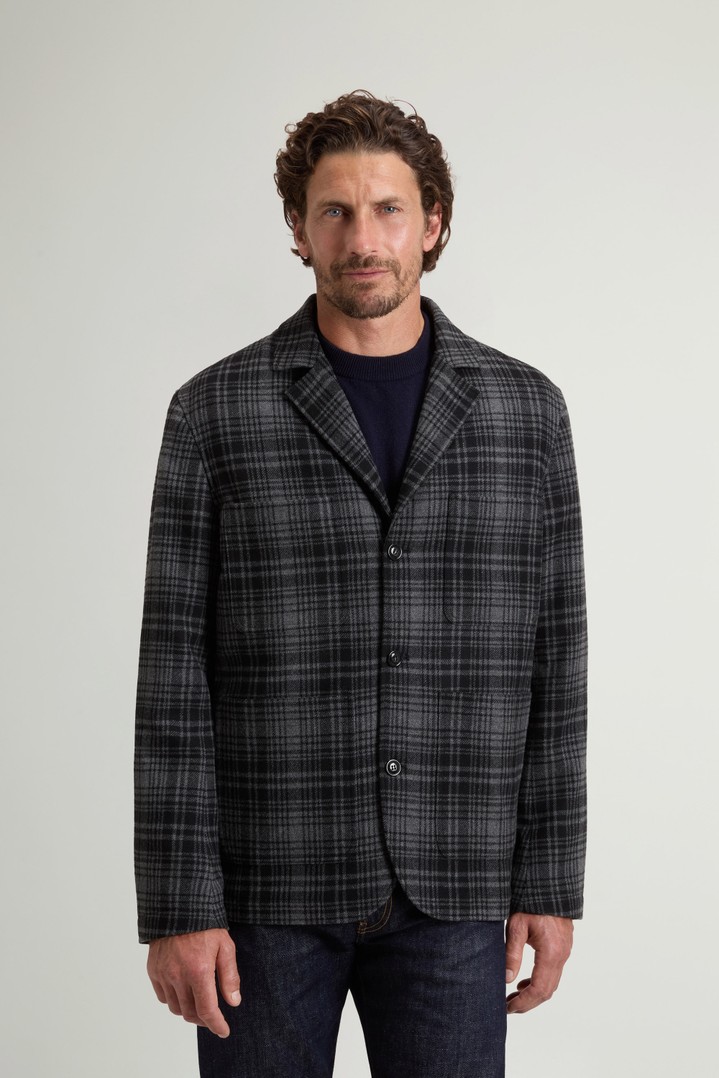 WOOL BLEND FLANNEL BLAZER Grau photo 1 | Woolrich