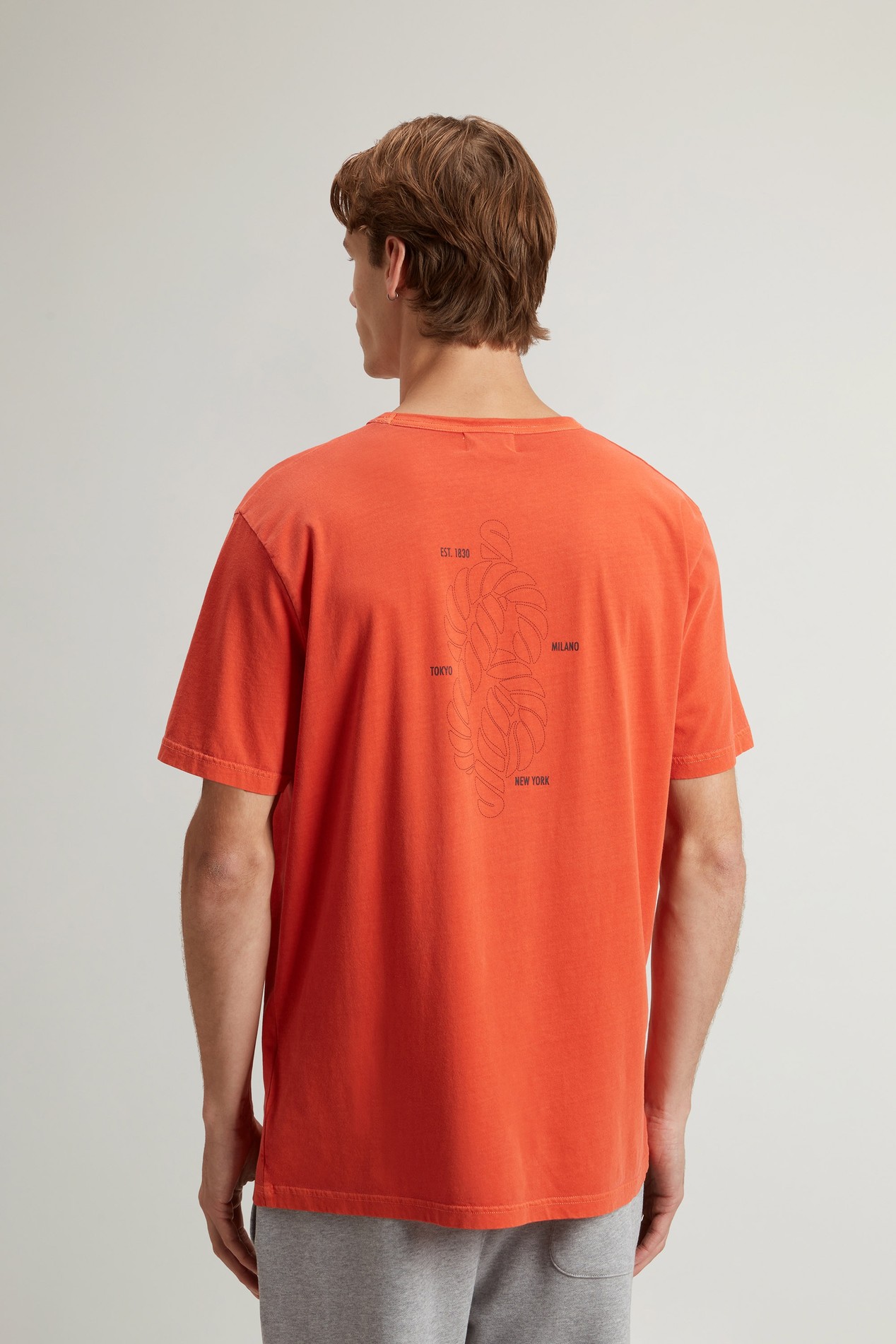LIGHT GD GRAPHIC T-SHIRT Orange photo 3 | Woolrich