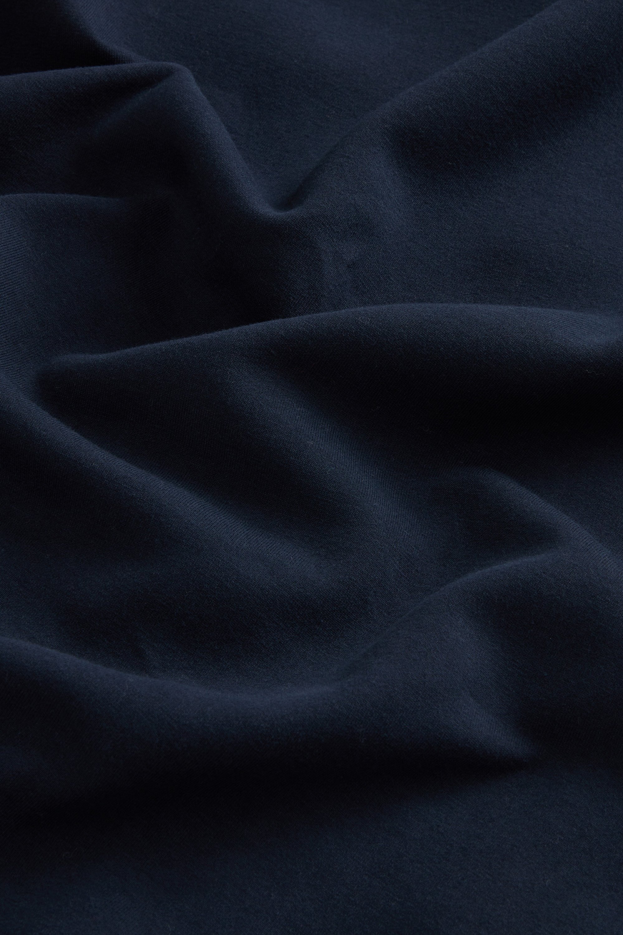 Full-Zip High Neck Sweatshirt in Cotton-Blend Interlock with Logo Blue photo 6 | Woolrich