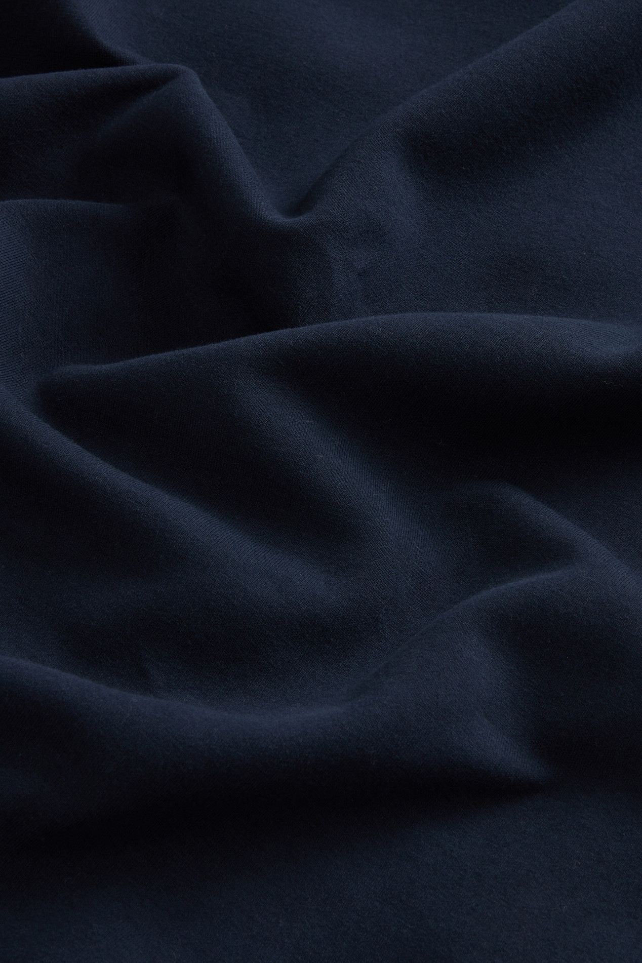 Full-Zip High Neck Sweatshirt in Cotton-Blend Interlock with Logo Blue photo 2 | Woolrich