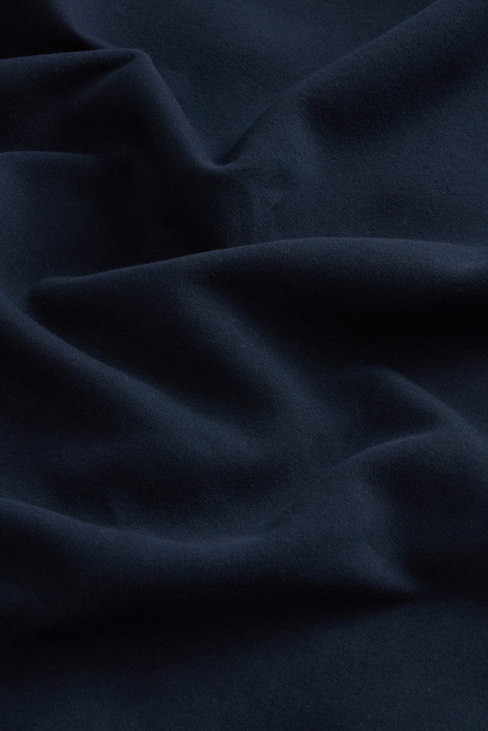 Full-Zip High Neck Sweatshirt in Cotton-Blend Interlock with Logo Blue photo 6 | Woolrich