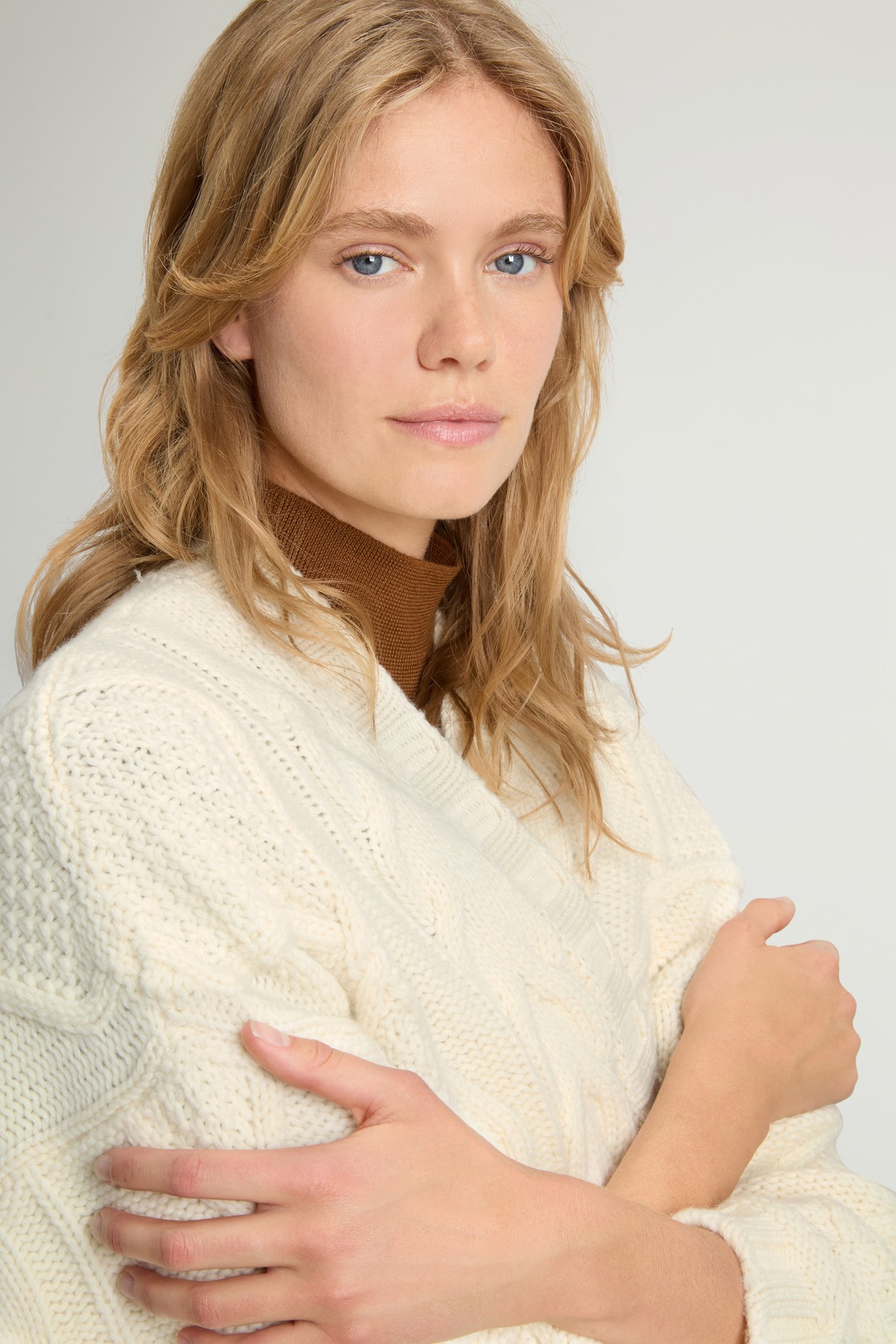 3GG ARAN LONG CARDIGAN White photo 4 | Woolrich