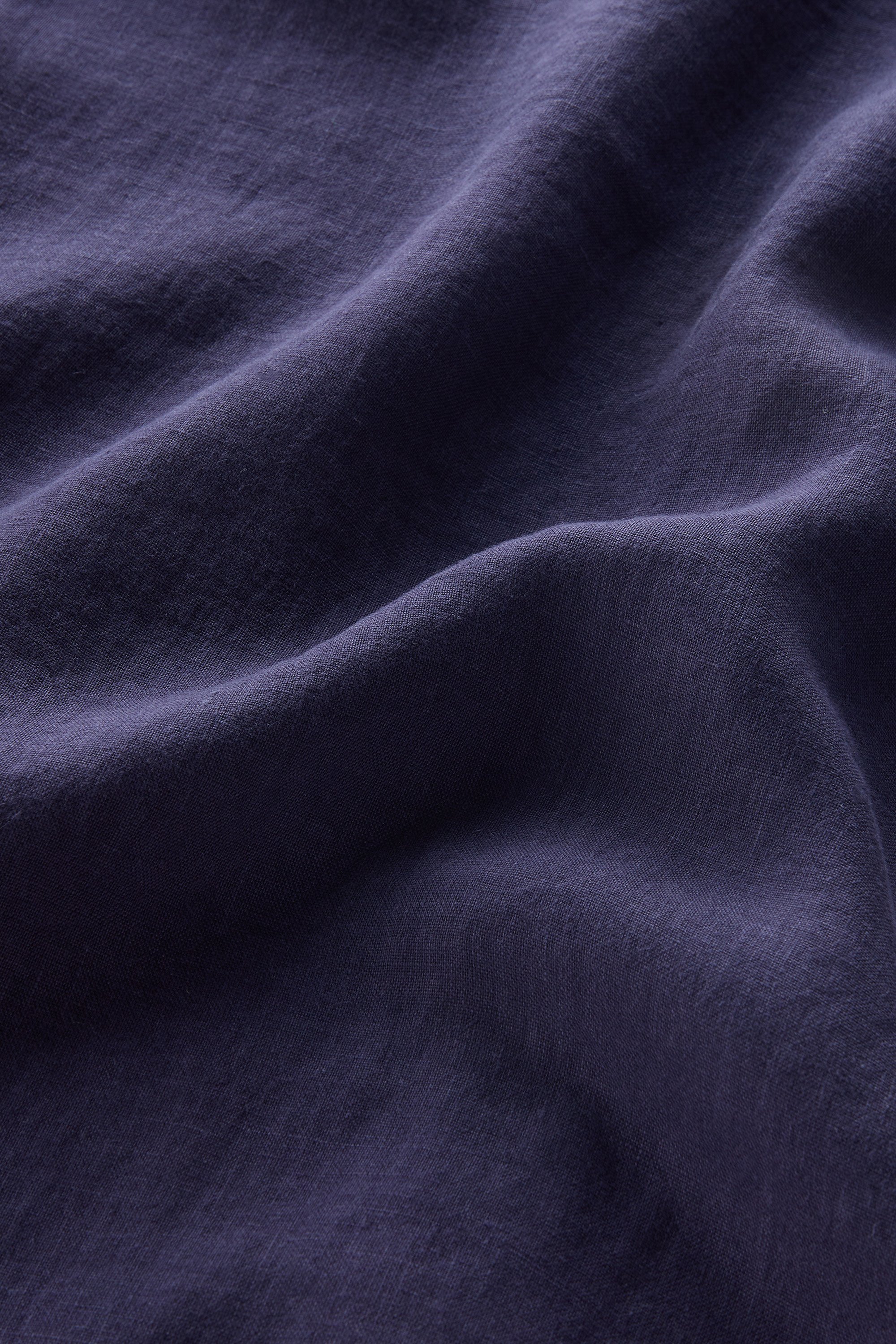 Garment-Dyed Pure Linen Shirt Blue photo 5 | Woolrich