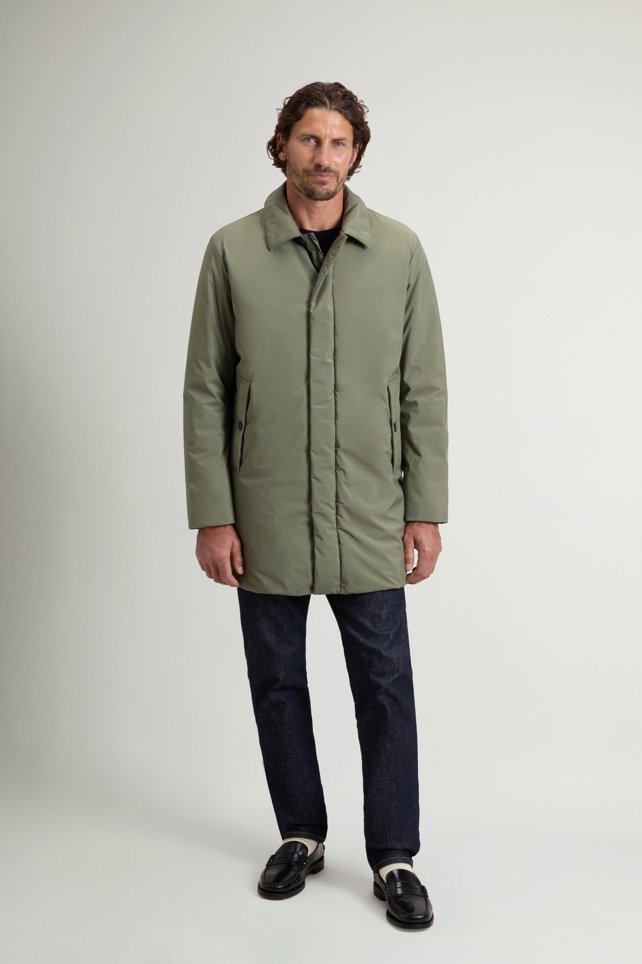 CLOUD LAMAR COAT Green photo 2 | Woolrich