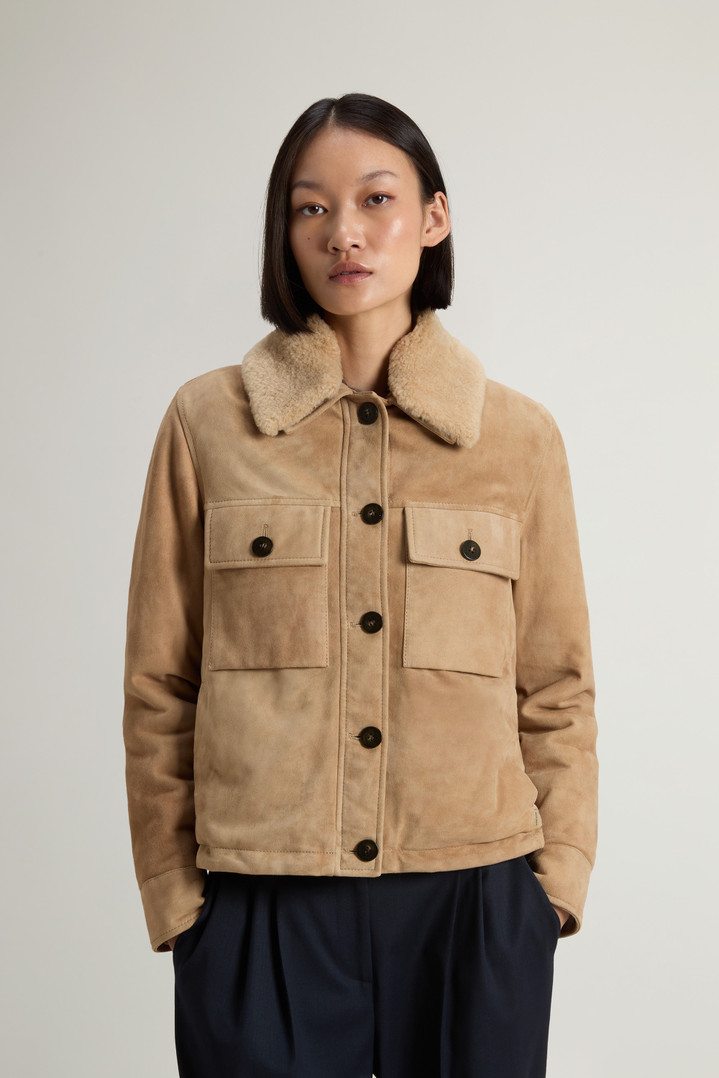 Padded Suede Jacket Beige photo 1 | Woolrich